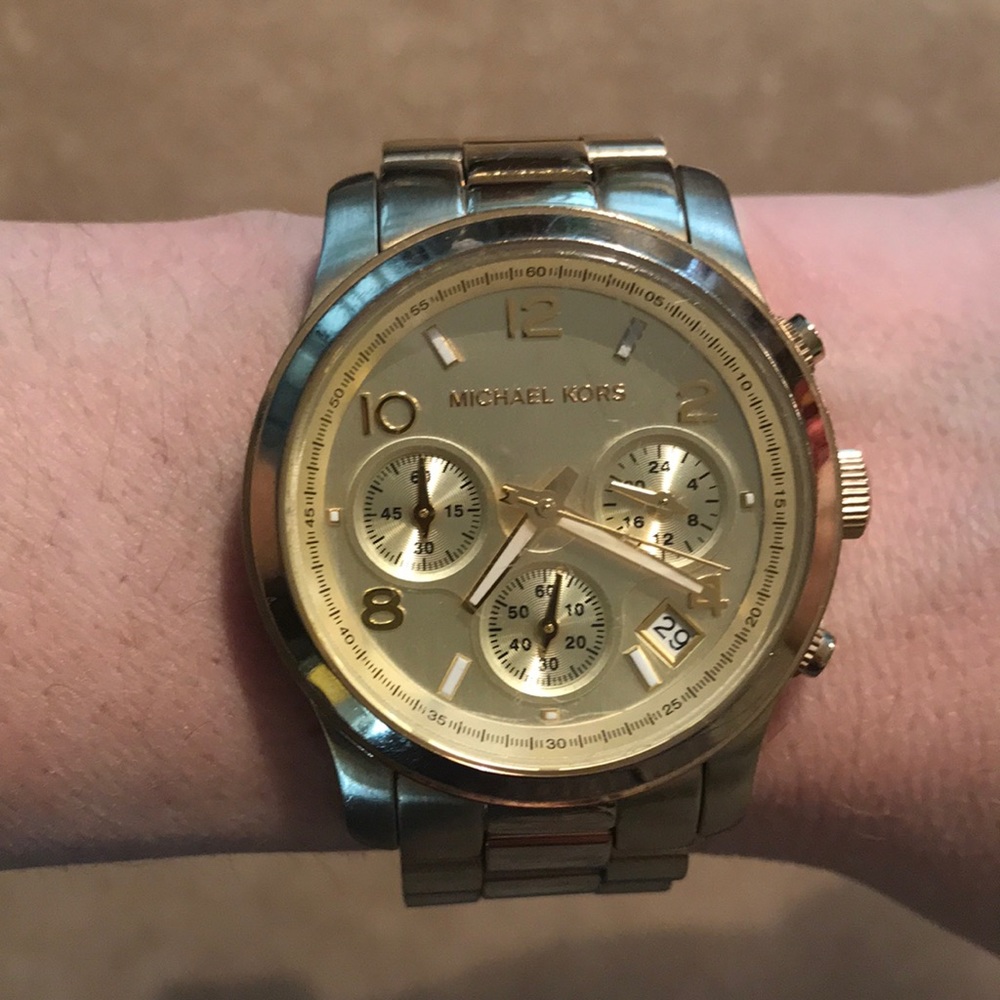 Michael Kora Gold Boyfriend Watch
